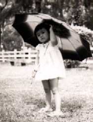 So young... with my umbrella :-p 
